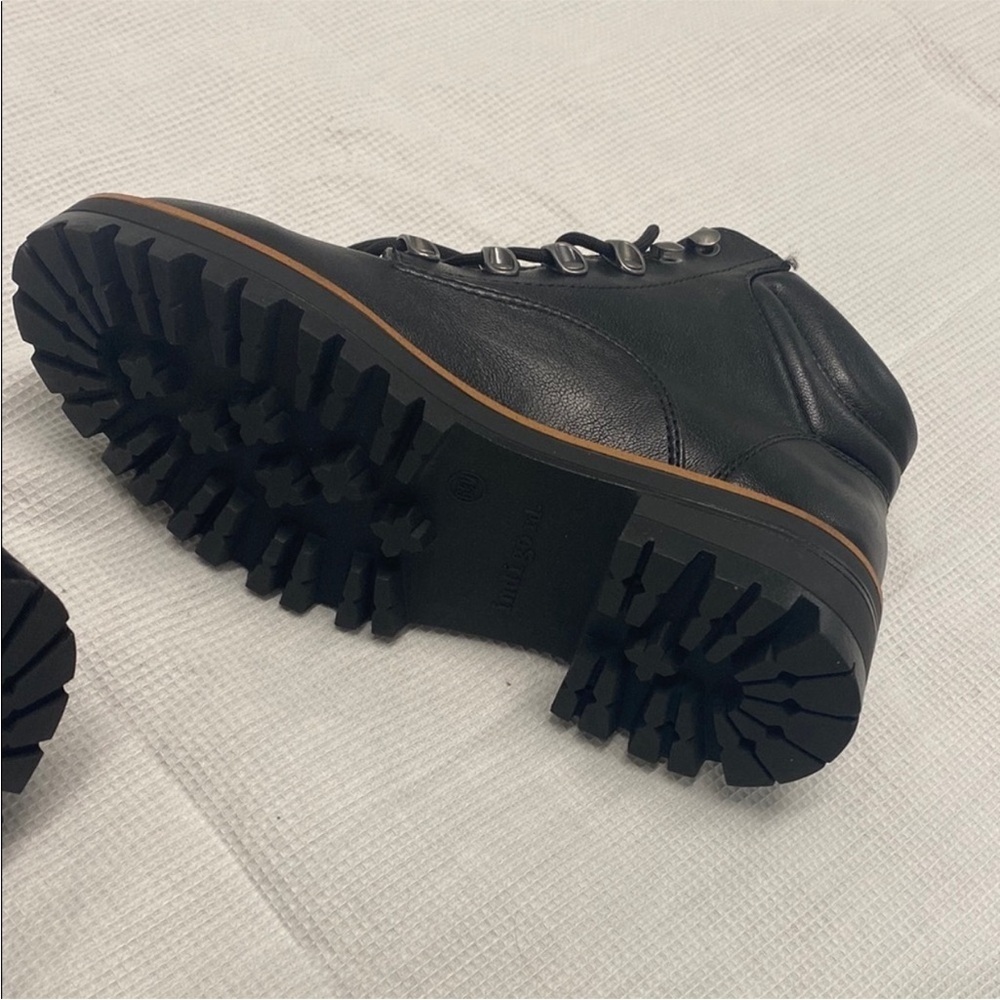 Indigo Black Lace-up Combat Boots • Utility Military Ankle Boots • Women’s 6.5 - Picture 8 of 8